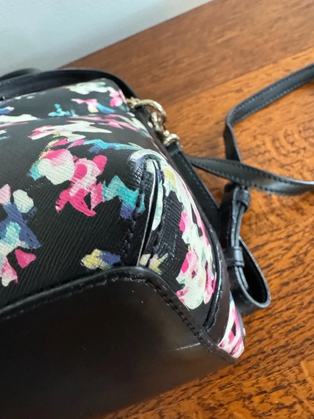 Kate Spade Brightwater Drive Small Rachelle Floral Satchel/Crossbody - EUC